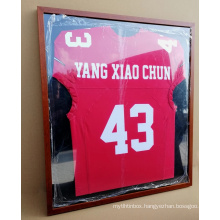 wholesale Custom Dustproof Wall Mount Acrylic Football Basketball Jersey Display For T-shirt Frame